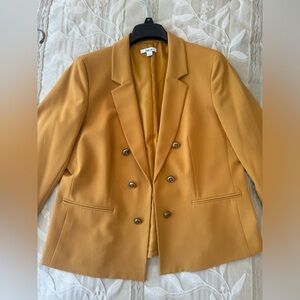 Gold Button Up Blazer